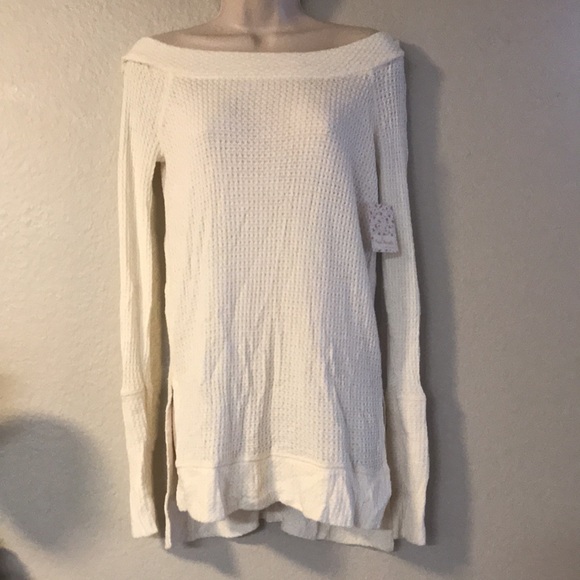 Free People Kate thermal Ivory NWT - Picture 3 of 8